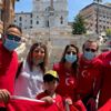 Roma'da 'Türkiye' tezahüratları Roma'da 'Türkiye' tezahüratları