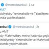 İstanbul'da alevler metro seferlerini durdurdu İstanbul'da alevler metro seferlerini durdurdu