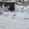 Halı sahanın çatısı çöktü Halı sahanın çatısı çöktü