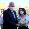 Başkan Atay yazarlar ve kitapseverler ile bir araya ...