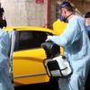 Taksiler ve duraklar dezenfekte ediliyor Taksiler ve duraklar dezenfekte ediliyor
