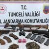 Tunceli'de düzenlenen operasyonda teröristlere ait silah ve mühimmat yakalandı