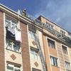 Güngören'de 6 katlı binada yangın Güngören'de 6 katlı binada yangın