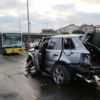 Metrobüs yolunda feci kaza