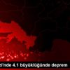 Ege denizi nde 4.1 büyüklüğünde deprem