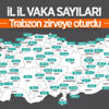 11-17 Eylül Türkiye'nin illere göre haftalık vaka sayısı