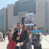 Cumhuriyet Davası'nda TRT'ye protesto Cumhuriyet Davası'nda TRT'ye protesto