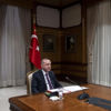 Cumhurbaşkanı Erdoğan, ile Macron arasında görüşme Cumhurbaşkanı Erdoğan, ile Macron arasında görüşme