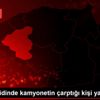 Yaya geçidinde kamyonetin çarptığı kişi yaralandı