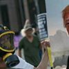 Los Angeles'ta Trump protestosu
