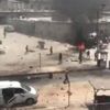 Münbiç'te terör örgütü PKK/PYD'lileri taşıyan araca bombalı saldırı düzenlendi
