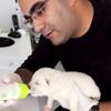 Donmak üzere bulundu, biberonla beslendi Donmak üzere bulundu, biberonla beslendi