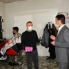 Başkan Şeylan dan berberlere maske desteği