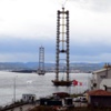 Körfez Köprüsü'nün ayakları 252 metreye ulaştı Körfez Köprüsü'nün ayakları 252 metreye ulaştı