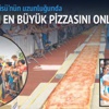 Boğaziçi Köprüsü uzunluğunda pizza