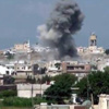 Halep'te hava saldırısı! Halep'te hava saldırısı!
