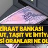 28 Ocak Ziraat Bankası konut, taşıt ve ihtiyaç kredisi oranları ne oldu? Ziraat Bankası kredi alma şartları hesaplama ve son durum 28 Ocak Ziraat Bankası konut, taşıt ve ihtiyaç kredisi oranları ne oldu? Ziraat Bankası kredi alma şartları hesaplama ve son durum