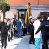 Hastanenin kanalizasyon çalışmasında göçük