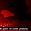 Siirt te fıstık çalan 11 şüpheli yakalandı Siirt te fıstık çalan 11 şüpheli yakalandı