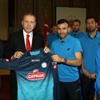 Çaykur Rizesporlu futbolcular Cumhurbaşkanlığı Sarayı'nda