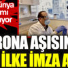 ﻿Korona aşısında bir ilke imza attı. Tüm dünya bu adamı konuşuyor