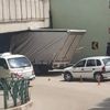Bursa'da kamyonet tünelde sıkıştı Bursa'da kamyonet tünelde sıkıştı