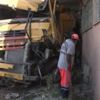 Video: Ehliyetsiz sürücü hafriyat kamyonuyla dehşet saçtı