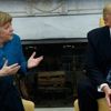 Trump, Merkel’in elini sıkmadı Trump, Merkel’in elini sıkmadı