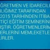 SMS geldi öğretmenler kenti terk etti
