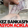 Merkez Bankası'ndan enflasyon açıklaması! Merkez Bankası'ndan enflasyon açıklaması!