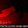Kızkalesi Plajı nda çocuklar yasağa rağmen denize ...