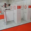 Oy kullanacak Türk seçmene kırmızı halı Oy kullanacak Türk seçmene kırmızı halı