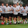 Samsunspor şut çalıştı Samsunspor şut çalıştı