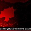 Sivas ta 124 köy yolu kar nedeniyle ulaşıma kapandı