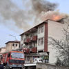 Bursa'da 4 katlı apartmanda yangın Bursa'da 4 katlı apartmanda yangın