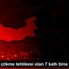 Elazığ da çökme tehlikesi olan 7 katlı bina yıkılıyor ... Elazığ da çökme tehlikesi olan 7 katlı bina yıkılıyor ...