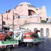 AYASOFYA MÜZESİ NDE DEZENFEKTE ÇALIŞMASI AYASOFYA MÜZESİ NDE DEZENFEKTE ÇALIŞMASI