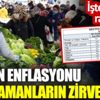 ﻿Halkın enflasyonu tüm zamanların zirvesinde. İşte gerçek rakamlar