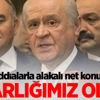 Bahçeli'den 'Meclis Başkanlığı' açıklaması! Bahçeli'den 'Meclis Başkanlığı' açıklaması!