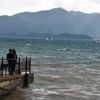 Marmaris'te deniz kahverengi oldu Marmaris'te deniz kahverengi oldu
