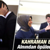 Davutoğlu Öztürk Yılmaz'ı alnından öptü İZLE