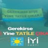İYİ Parti’lilerden Kıbrıs sularında pankart İYİ Parti’lilerden Kıbrıs sularında pankart