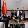 Cumhurbaşkanı Yardımcısı Oktay yeni Sayıştay Başkanı Yener ile görüştü Cumhurbaşkanı Yardımcısı Oktay yeni Sayıştay Başkanı Yener ile görüştü