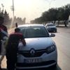Otomobilden atlayan hamile kadın yaralandı Otomobilden atlayan hamile kadın yaralandı