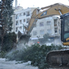 Zeytinburnu'nda duvar yıkımında arbede