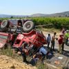 Yangına müdahale için yola çıkan arazöz devrildi: 2 personel hayatını kaybetti