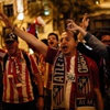 Atletico Madrid taraftarının final sevinci