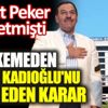 ﻿Sedat Peker ifşa etmişti. Mahkemeden Necmi Kadıoğlu'nu şoke eden karar