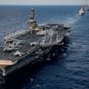 ABD, USS Theodore Roosevelt uçak gemisinden 2 bin 700 askerini tahliye ediyor ABD, USS Theodore Roosevelt uçak gemisinden 2 bin 700 askerini tahliye ediyor