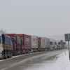 210 TIR yolda kaldı 210 TIR yolda kaldı